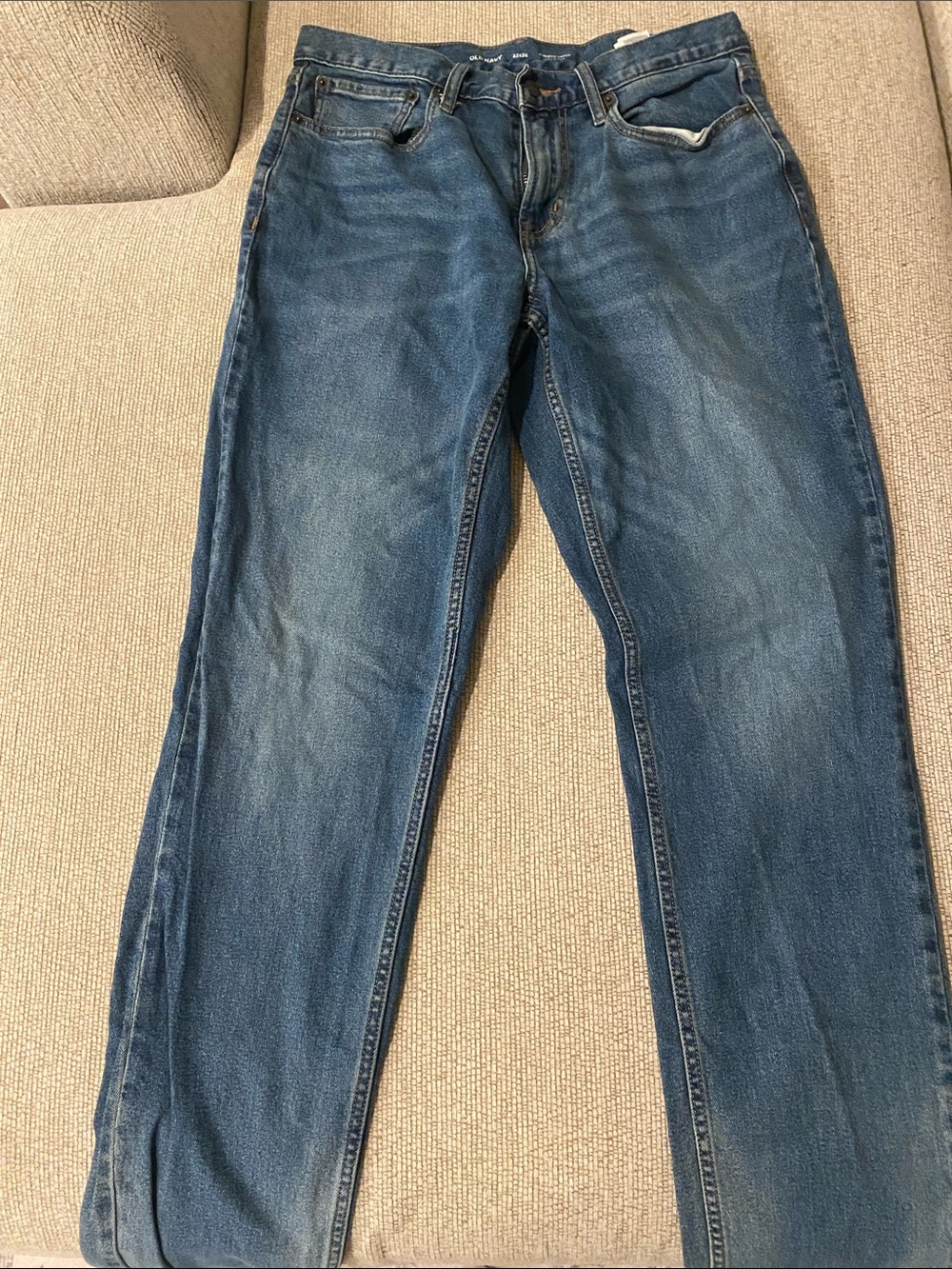 Old Navy Men's Medium Blue Straight Jeans